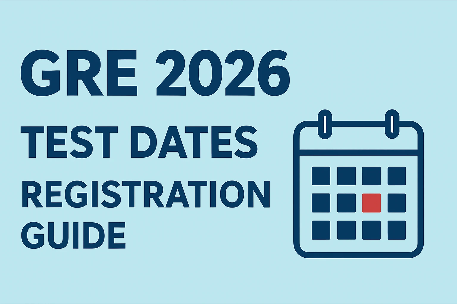GRE Test Dates in 2026