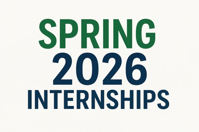 Spring 2026 Internships Spring 2026 Internships