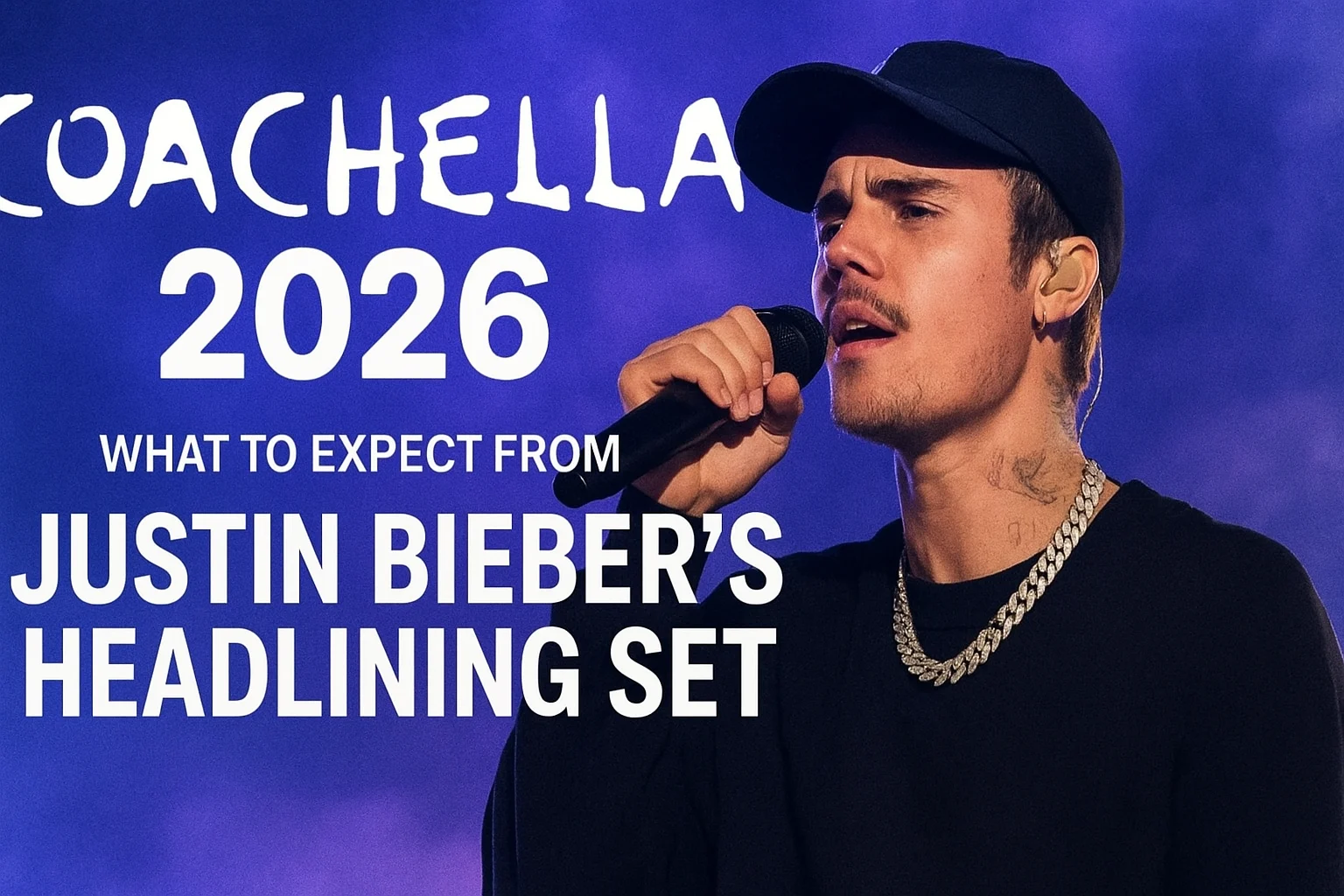 Justin Bieber Headlining Set At Coachella 2026