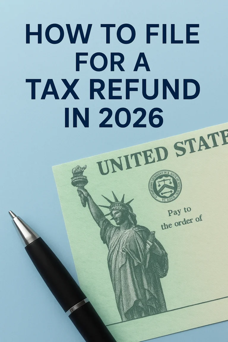 How to File for a Tax Refund in 2026