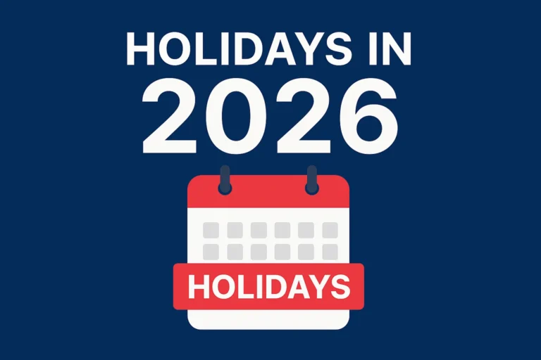 Holidays in 2026