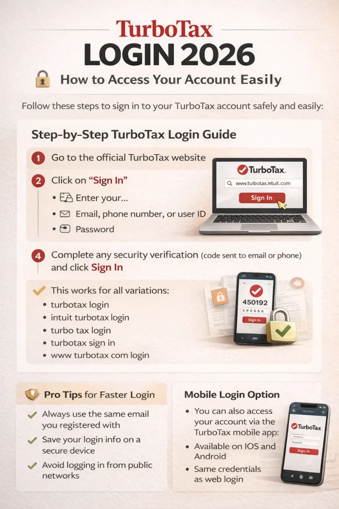 How to login TurboTax 2026 TurboTax Login 2026